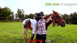 3Way Porno - Sexo na Fazenda