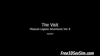 Divas zaļās haired 3D beibes ir kopīgs kniedes cietā gailis