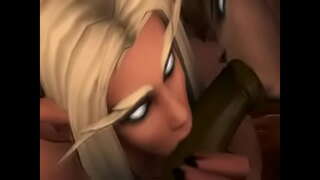 Night Häroto Kotiro, me te Draenei Wahine u te hanga i te Orc.