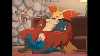 Delphox zajebal s Lucario Animirani