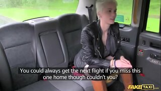 Falso Táxi apaixonado quente áspero banco de sexo