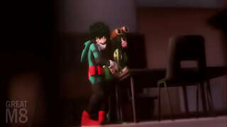 My Hero Academy characters having sex