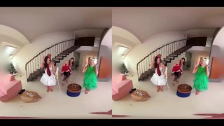 Fuck Три Топла Младенците во Слободен Целосна Божиќ Искуство!