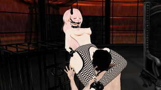 قليلا شيطان فتاة يحصل على الديك ضخمة | 3D الإباحية