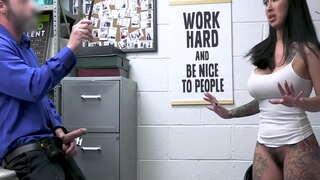 Shoplyfter enforced lily lane for sucking cock