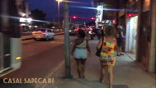 SHOW OFF ON THE WEST SIDE, WALKING AROUND WITH NO PANTIES