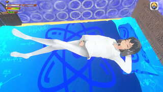 Femdom università nerd gigantessa si masturba